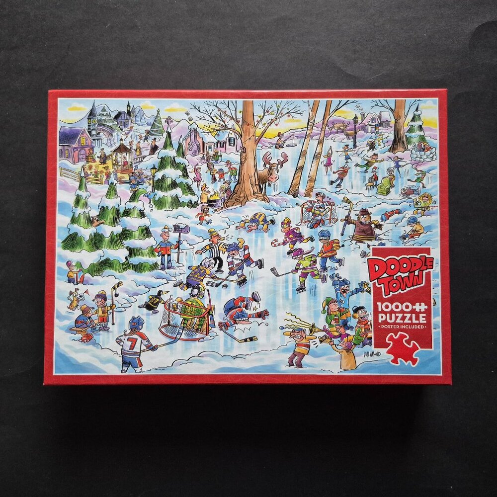 1000 Piece "Hockey Town" Jigsaw Puzzle